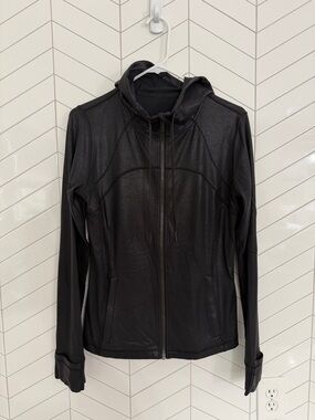 Lululemon Hooded Define Jacket Shine Special Edition |  12 | Radiate Foil Black